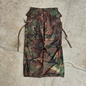 Vtg 80s Army Camo All Over Print Overdyed Surplus Cargo Pants 34" Talon Zip